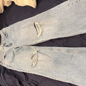 Distressed Light Blue Women's Jeans